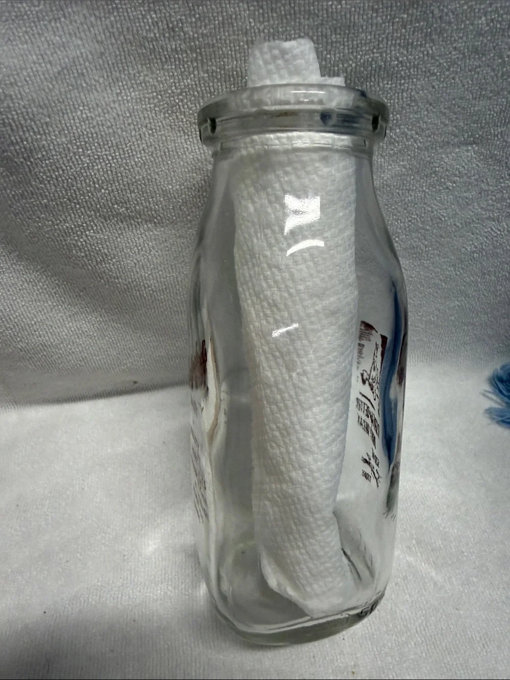 Stafford Dairy Products Clear Glass Milk Bottle,Peoria, Ill